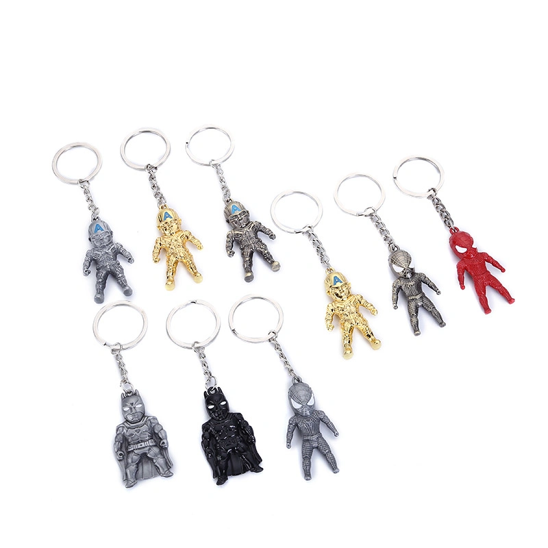 High Quality Custom Printed Plane Wood Bead Boho Rainbow Metal Art Crafts Souvenir Gift Key Ring Zinc Alloy Metal Keychain for Sale