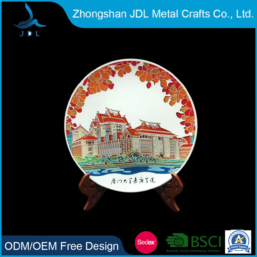 China Commemorative Award Plate Medal Customization Medals Sports Souvenir Wood Wooden Plaque Metal Art and Craft