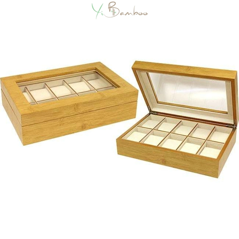 Wholesale Custom Bamboo Box, Square Small Solid Bamboo Wooden Gift Boxes with Lid