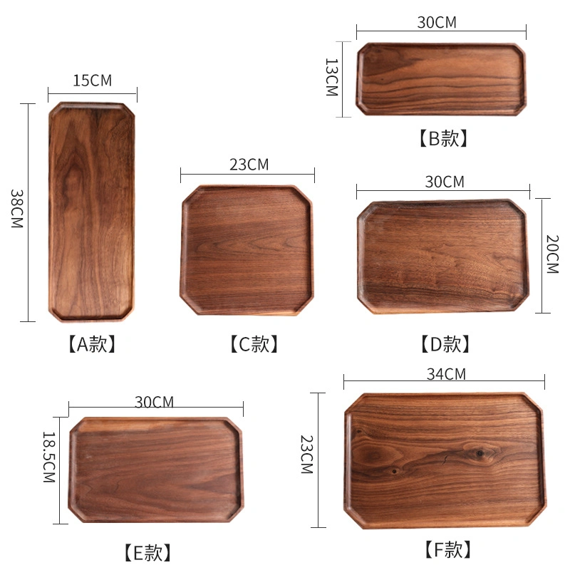 Cheap Wood Fiber Tray Wholesale Serving Tray Dishwasher Safe Color Full Durable Food Serving Tray