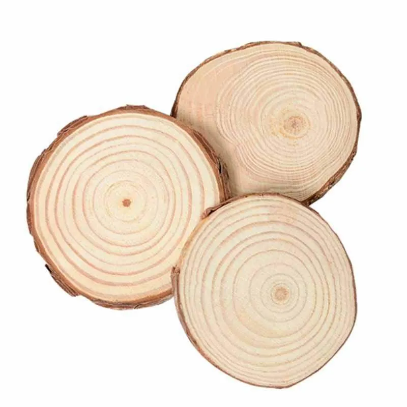Large Natural Wood Slices Round Rustic Slabs Wooden Tree Log Slices for DIY Crafts