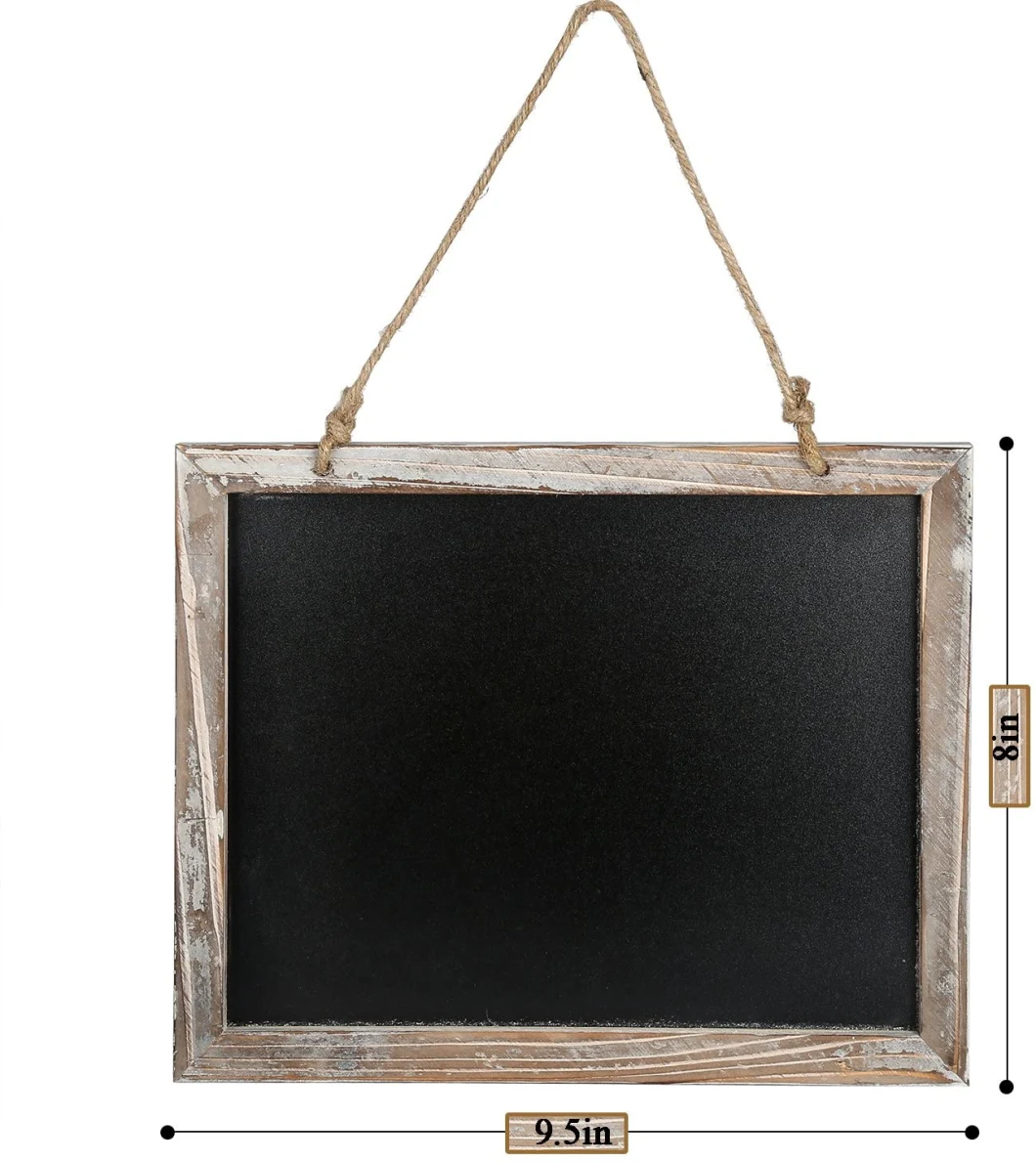 8&quot; X 9.5&quot; Inches Mini Blackboards Vintage Framed Kitchen Chalkboard