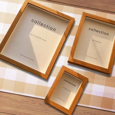 Wooden House Decoration 6X8 4X6 DIY Craft Picture Frames Wooden Photo Frame
