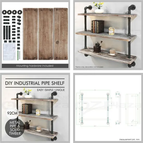 Wood Shelves Mount Decoration Furniture Floating Wall Shelf