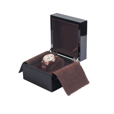 Luxury Custom Logo Storage Cases Display Wooden Veneer Watch Boxes Gift Packaging