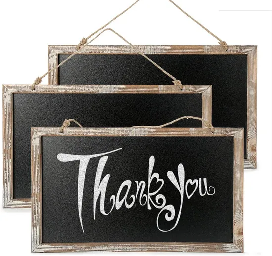 21.7X16.7cm Mini Blackboard with Stand Easel Chalk Board Home Decoration Leaving Message Board