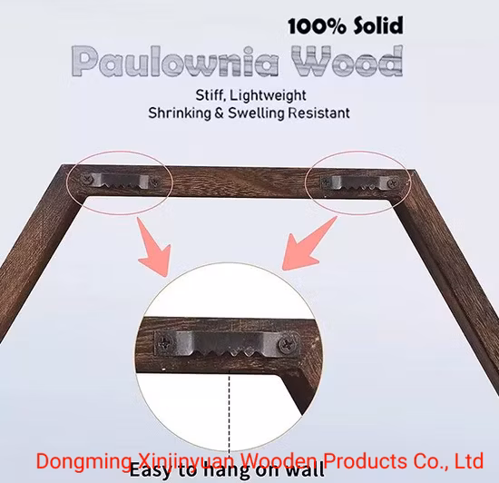 Six Pieces Wooden Hexagon Floating Shelves Rustic Farmhouse Storage Honeycomb Wall Shelf for Bedroom Living-Room