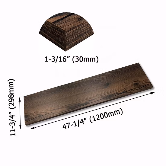 Wall Mounted Display Rustic Floating Wooden Shelf for Home Decoration