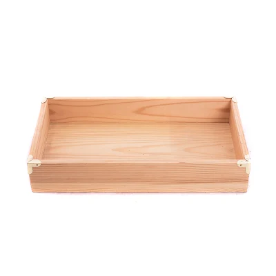 Rectangle Natural Wood Serving Tray Restaurant Wine Steak Tea Tray