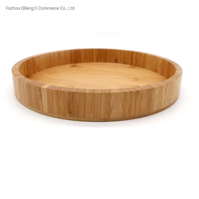 Plain Durable Acacia Wood, Household Natural Dinner Plate Bamboo Food Serving Tray